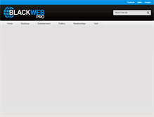 Tablet Screenshot of blackwebpro.com